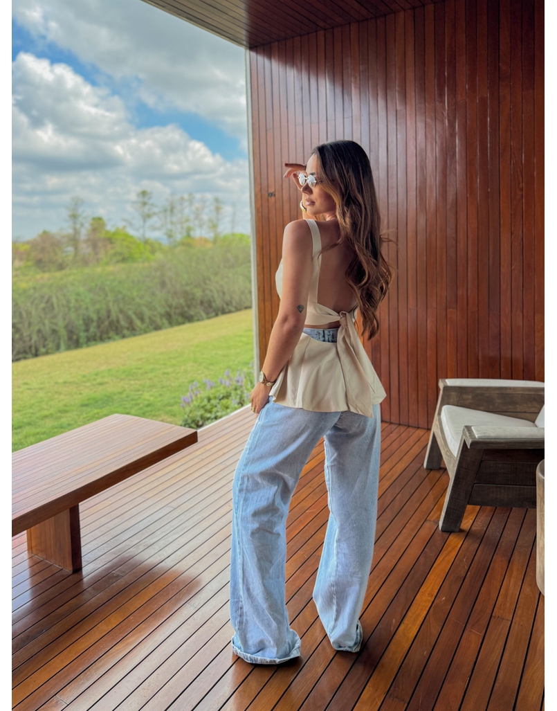 Blusa Peplum Natalie Areia