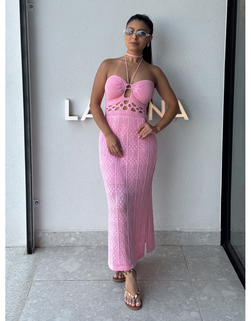 Vestido Tricot Verônica Rosa