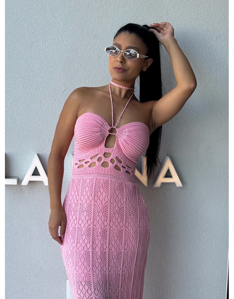 Vestido Tricot Verônica Rosa