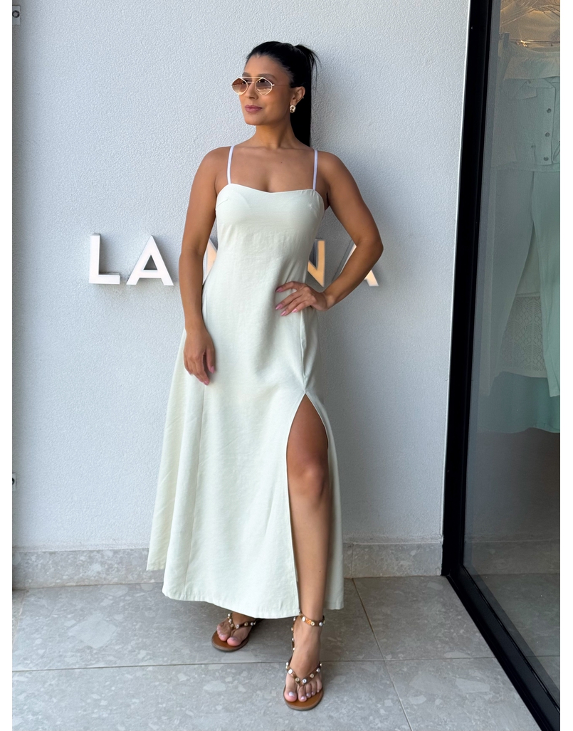 Vestido Midi Lilian Areia