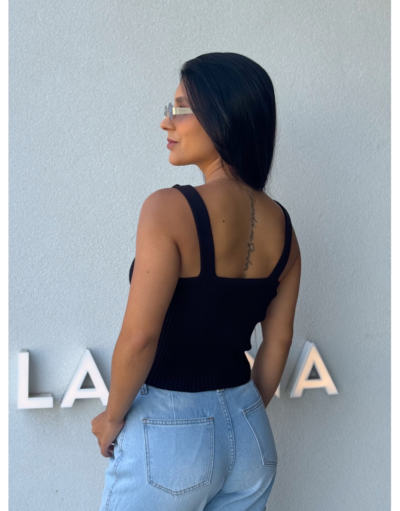 Blusa Tricot Daniela Preta