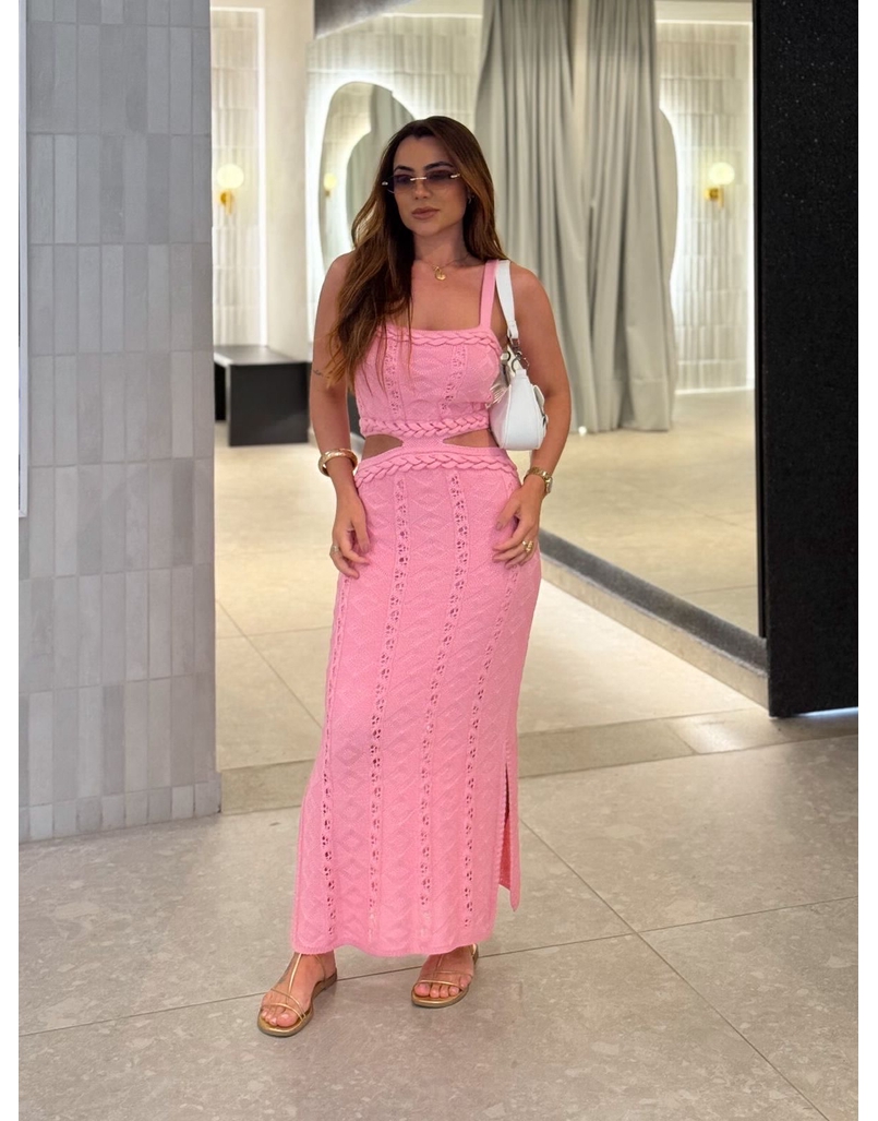 Vestido Tricot Juliana Rosa