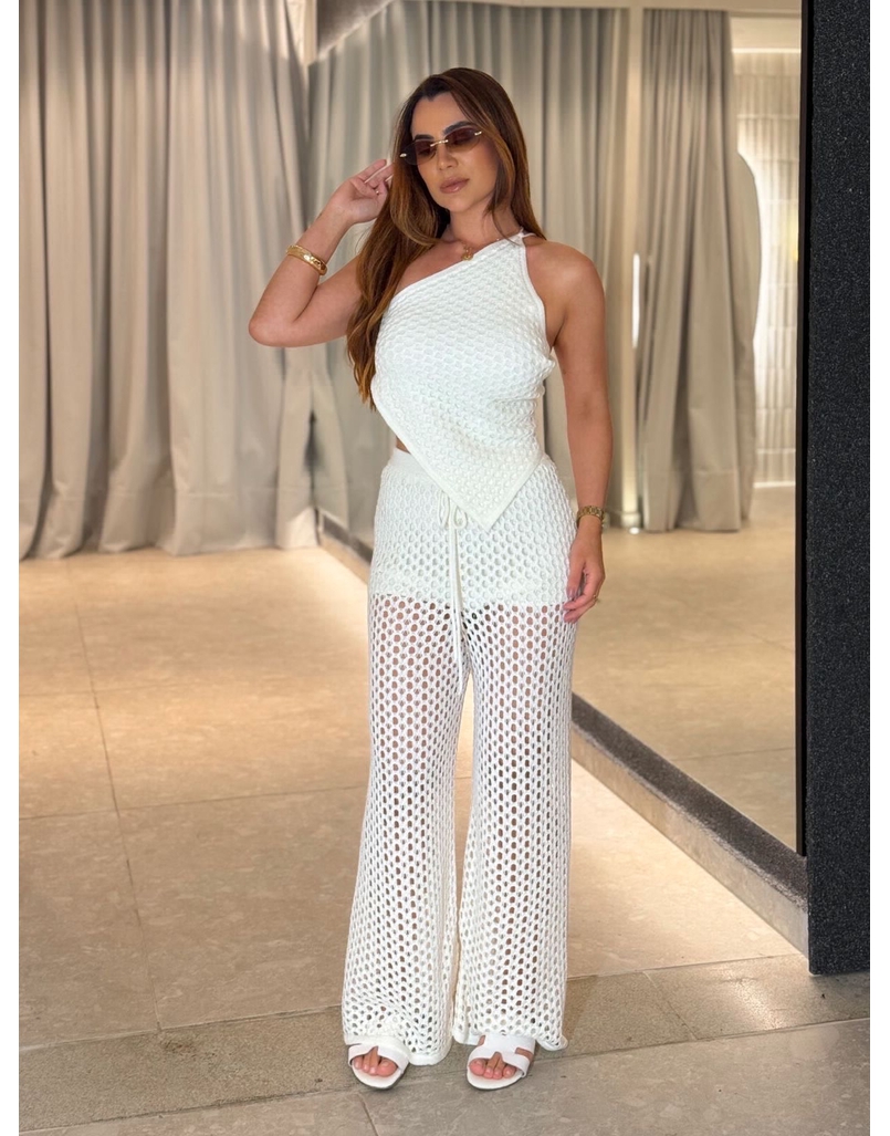 Conjunto Tricot Rendado Off