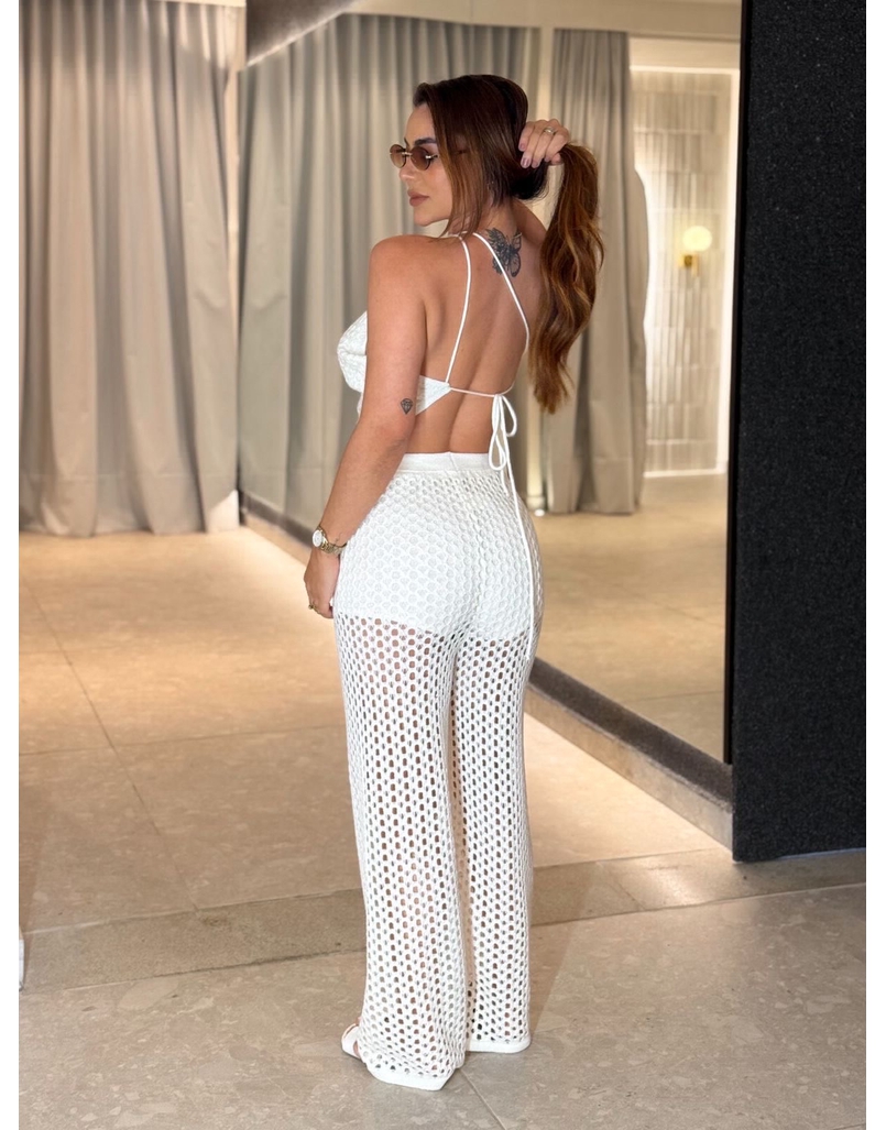 Conjunto Tricot Rendado Off