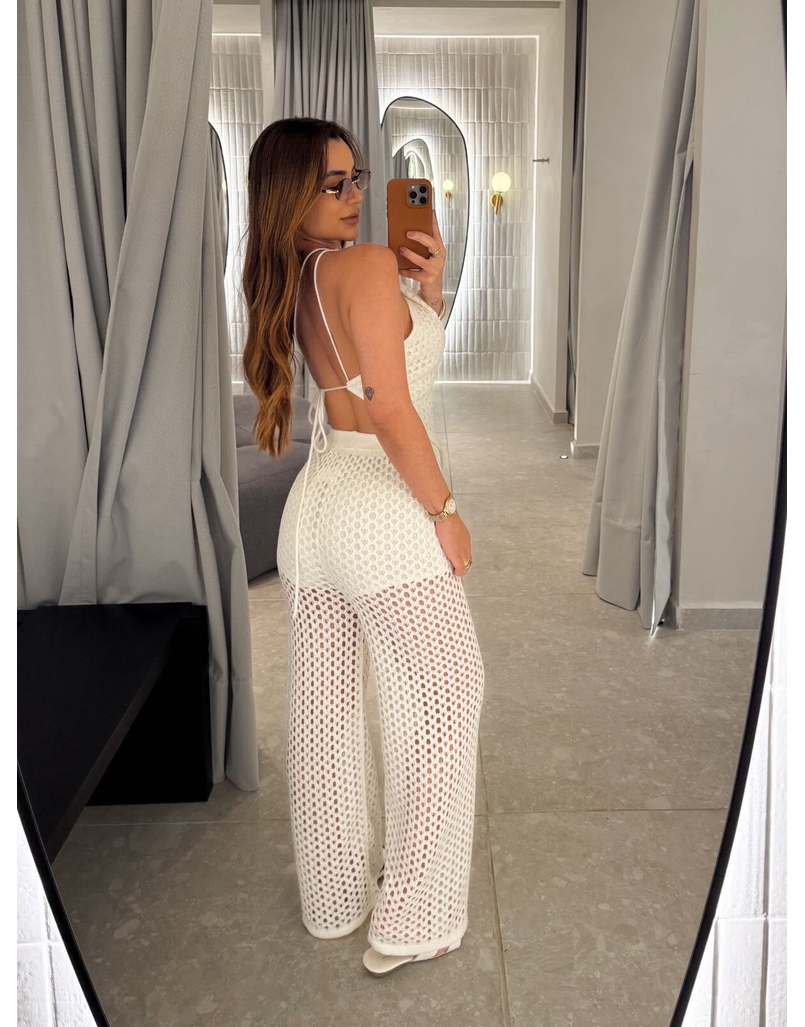 Conjunto Tricot Rendado Off