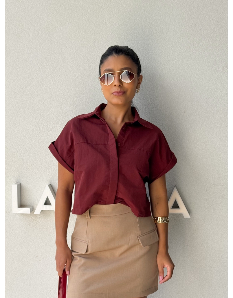 Camisa Cropped Jessica Cereja