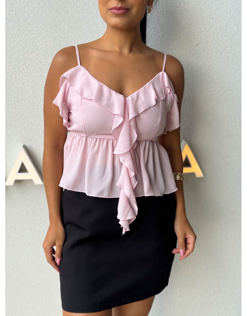 Blusa Alça Babado Solange Rosa