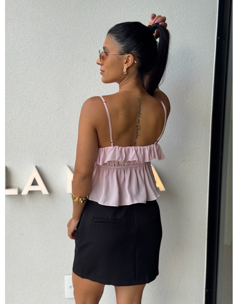 Blusa Alça Babado Solange Rosa