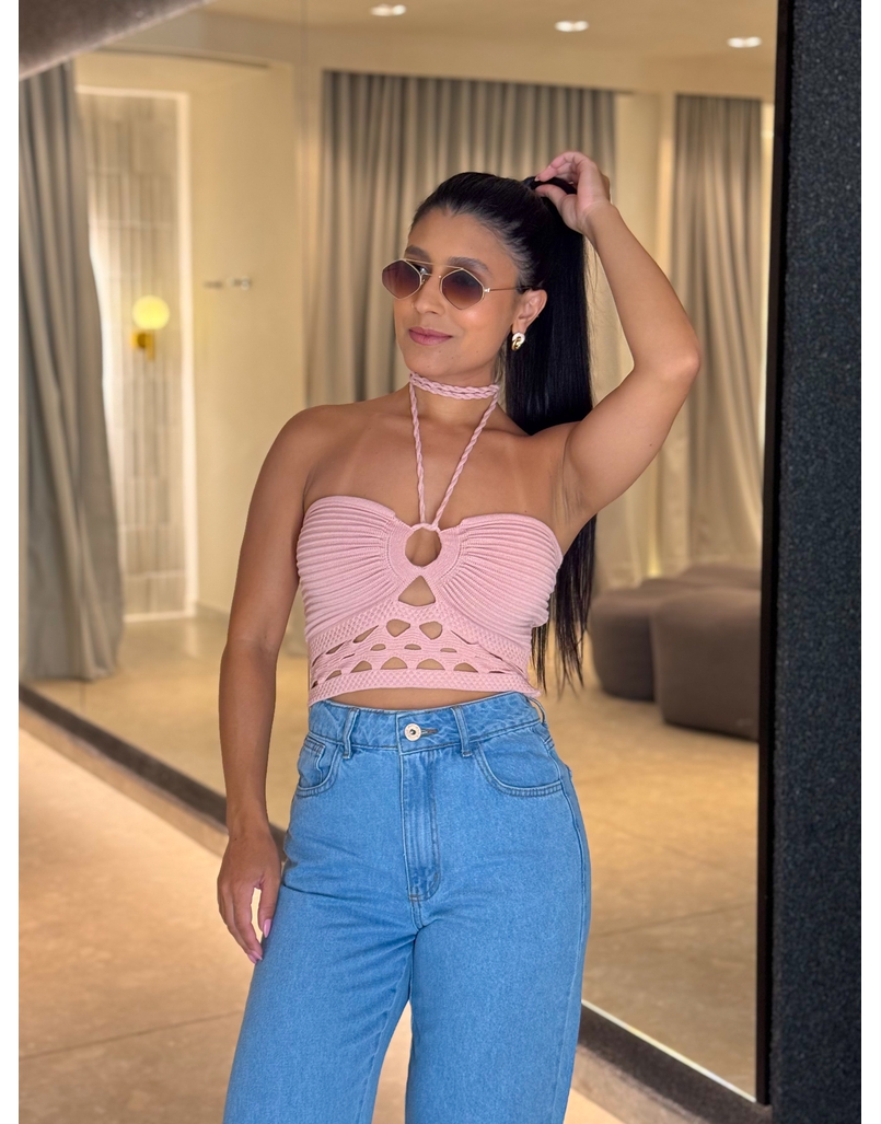 Blusa Tricot Simaria Rosa