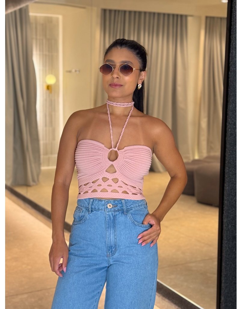 Blusa Tricot Simaria Rosa