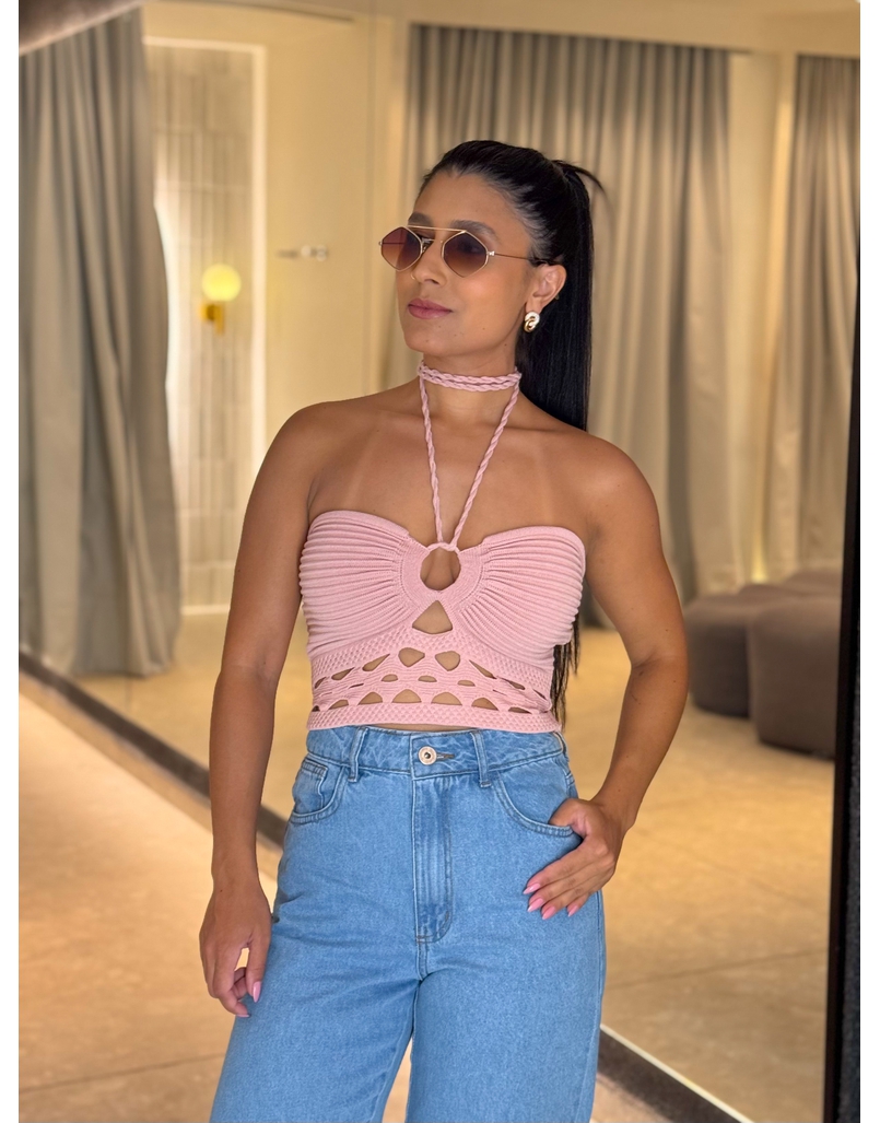 Blusa Tricot Simaria Rosa