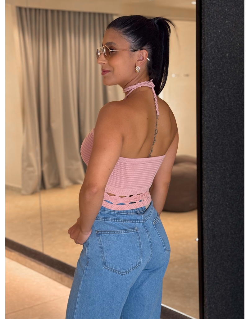 Blusa Tricot Simaria Rosa