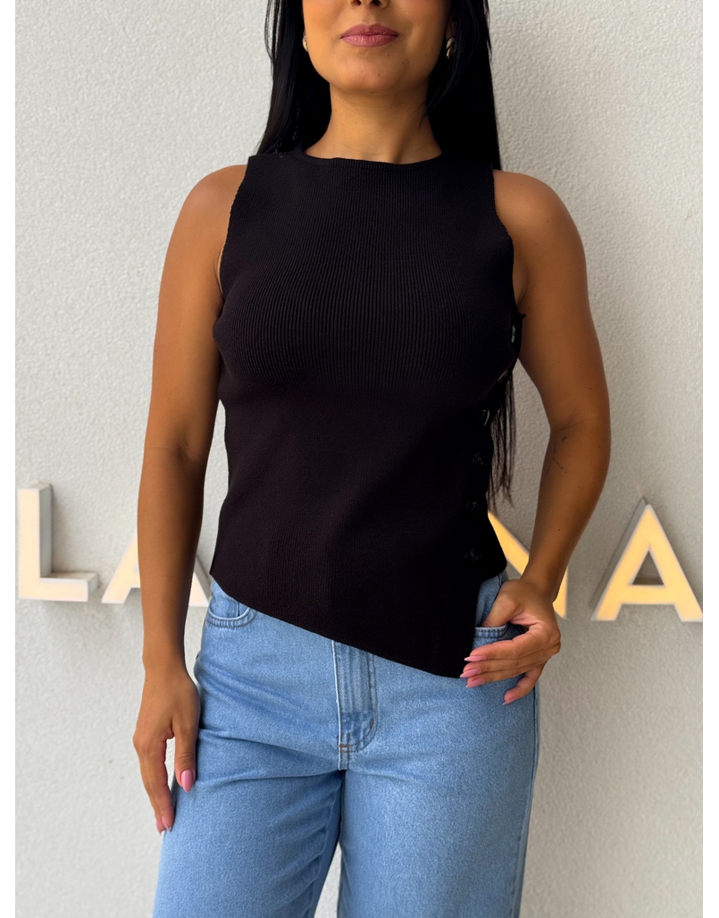 Blusa Tricot Nina Preta