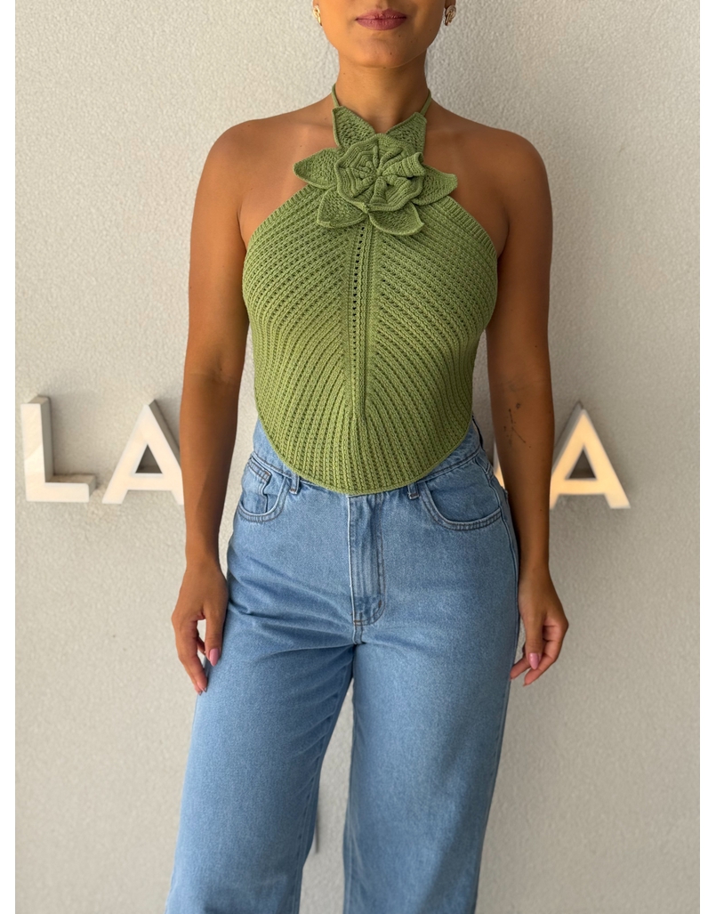 Blusa Tricot Sil Verde