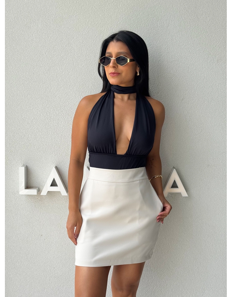 Body Frente Única Fabi Preto