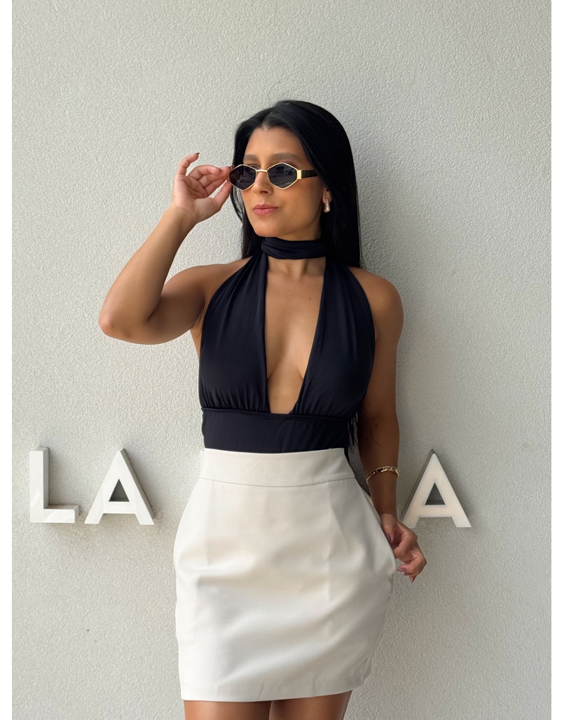 Body Frente Única Fabi Preto