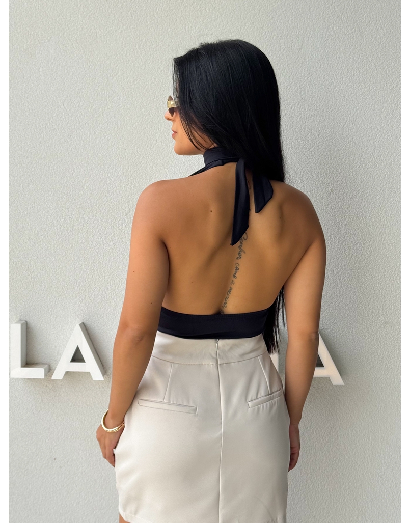 Body Frente Única Fabi Preto