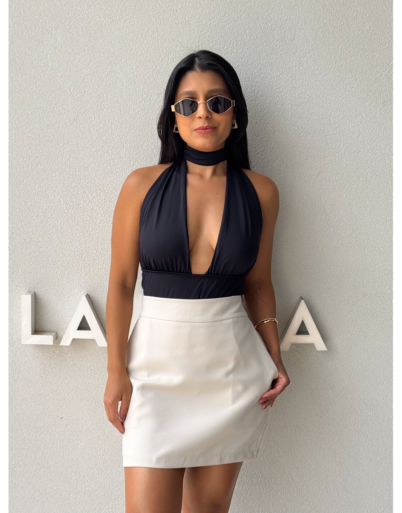 Body Frente Única Fabi Preto