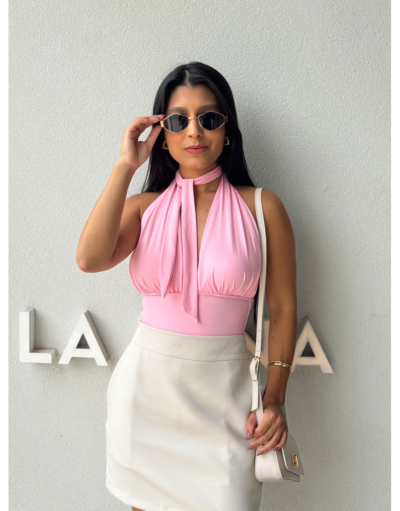 Body Frente Única Fabi Rosa