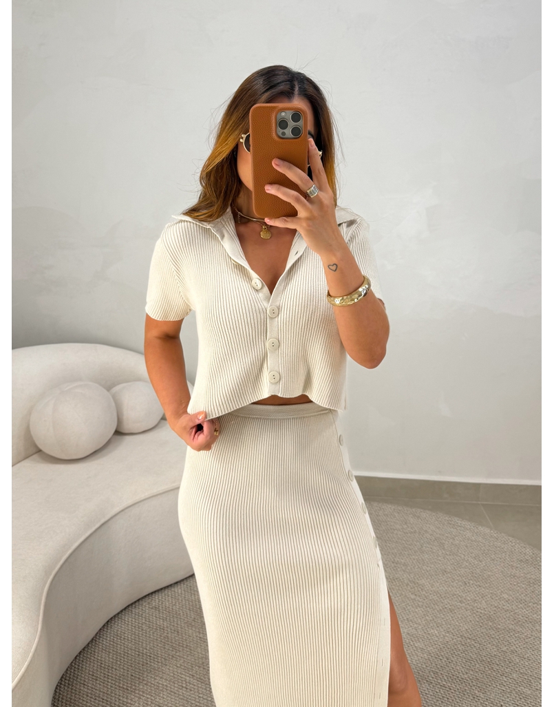 Conjunto Botões Vivian Areia