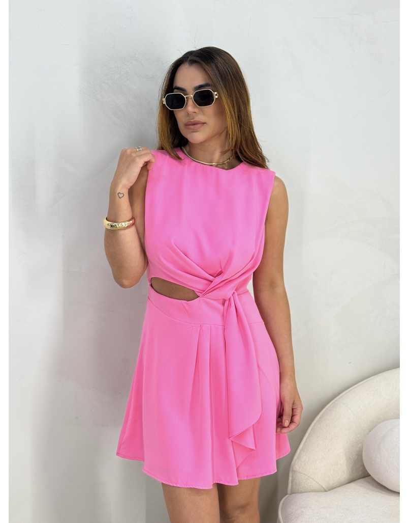 Vestido Transpassado Bahamas Rosa