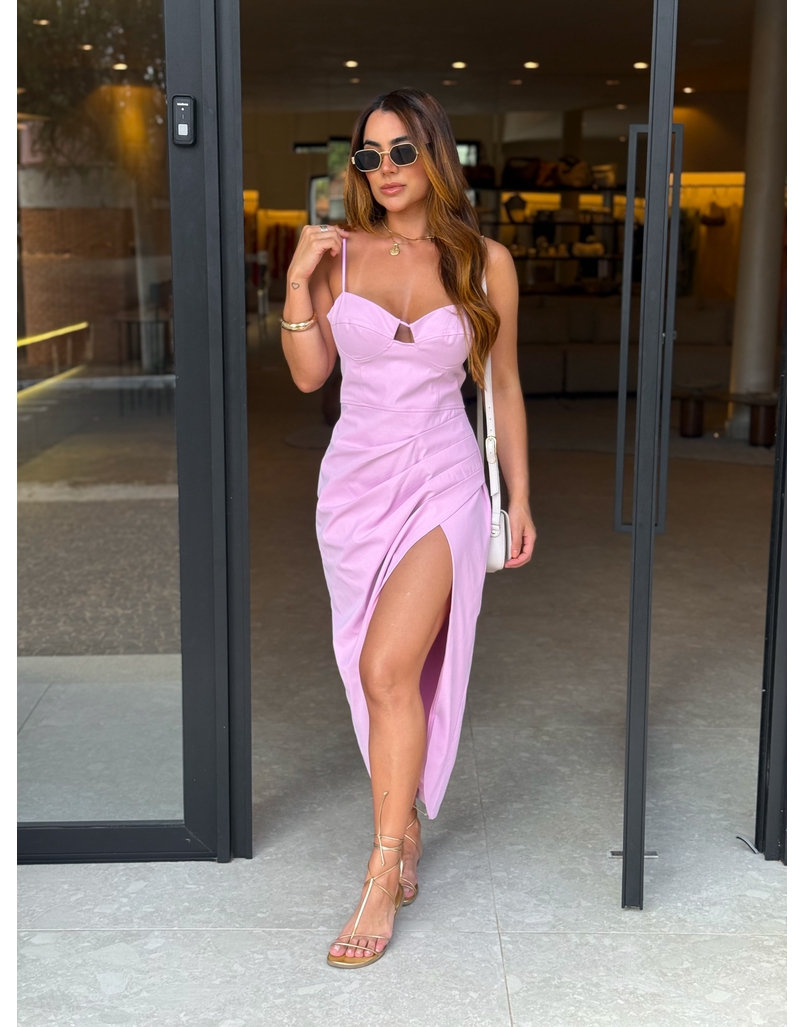 Vestido Midi Angelina Rosa