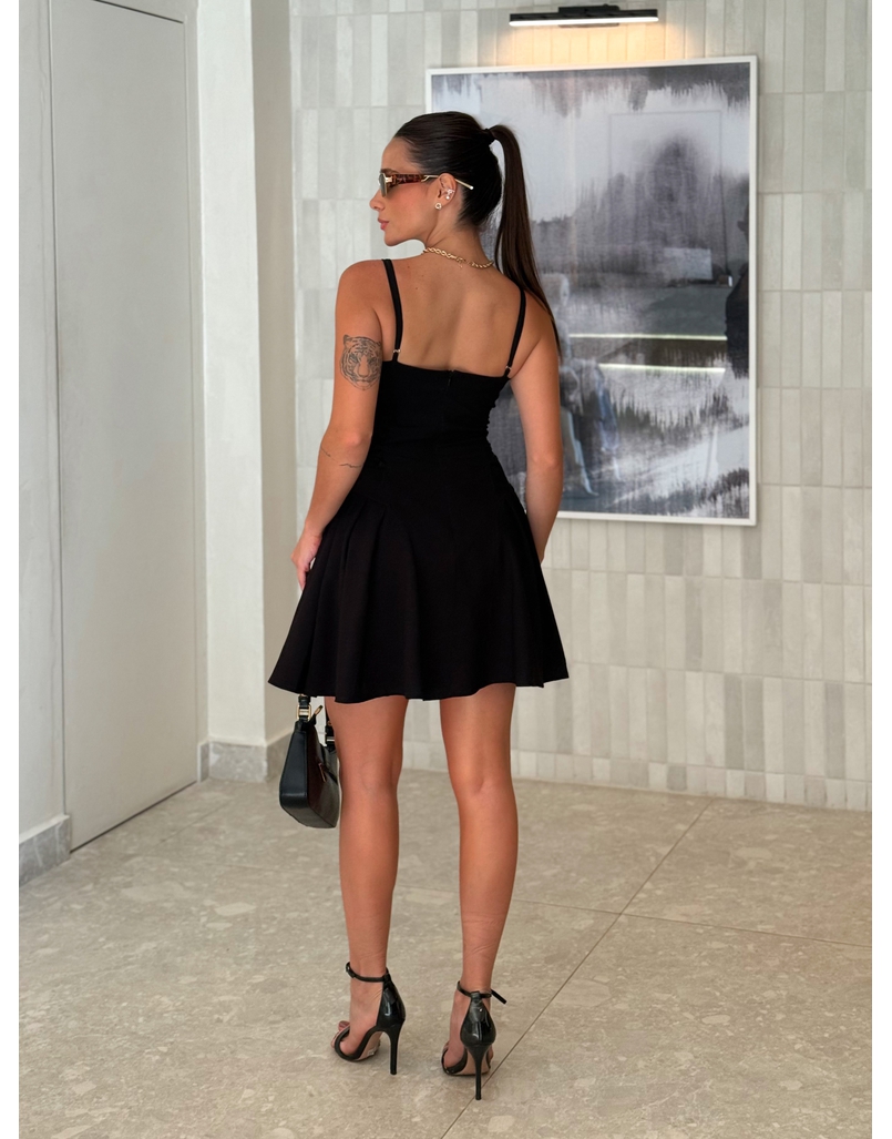 Vestido Alça Suzana Preto