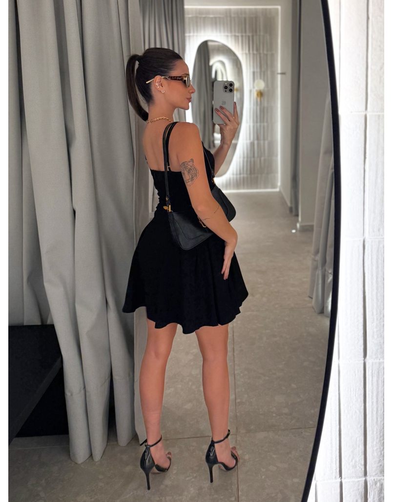 Vestido Alça Suzana Preto