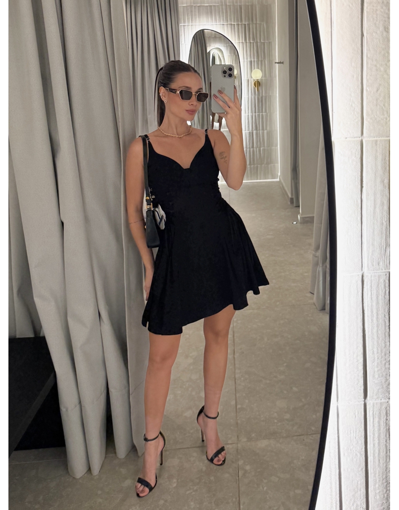 Vestido Alça Suzana Preto