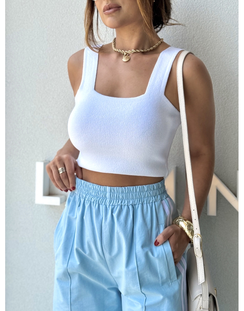 Blusa Gola Quadrada Marisa Branco