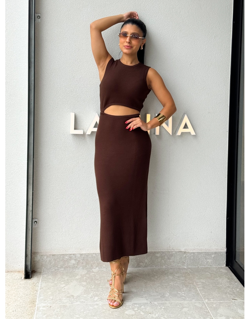 Vestido Tricot Luisa Café