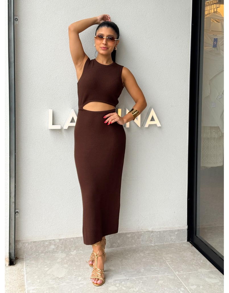 Vestido Tricot Luisa Café