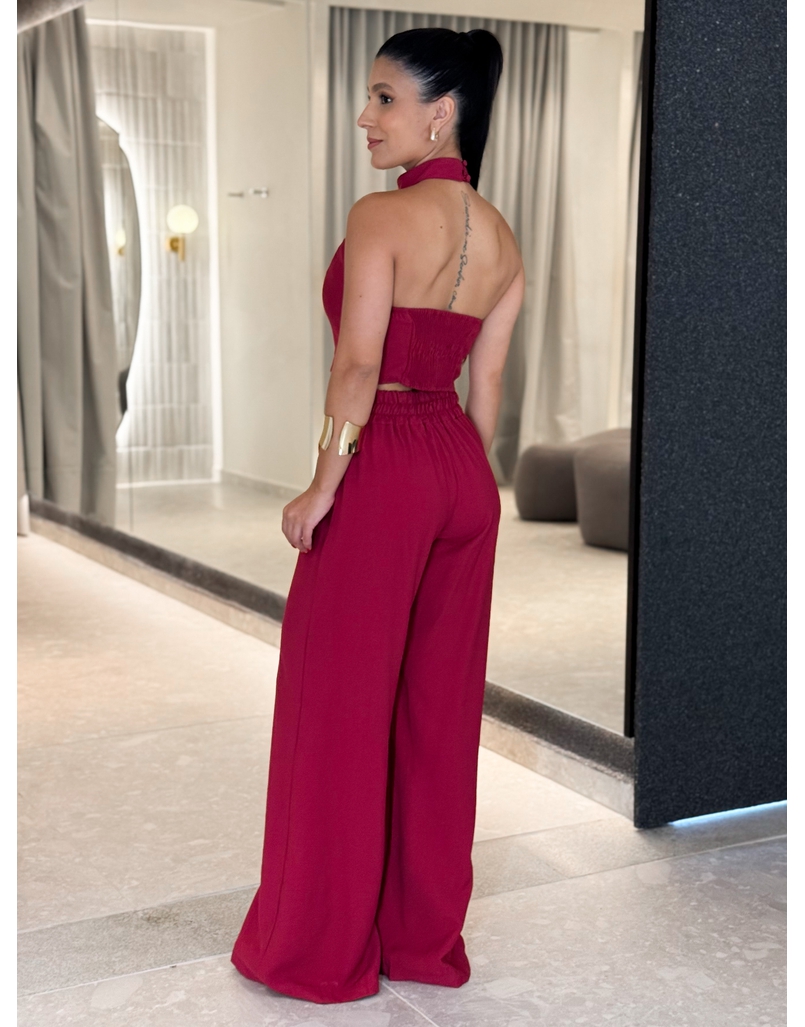 Conjunto Frente Única Raissa Cereja 