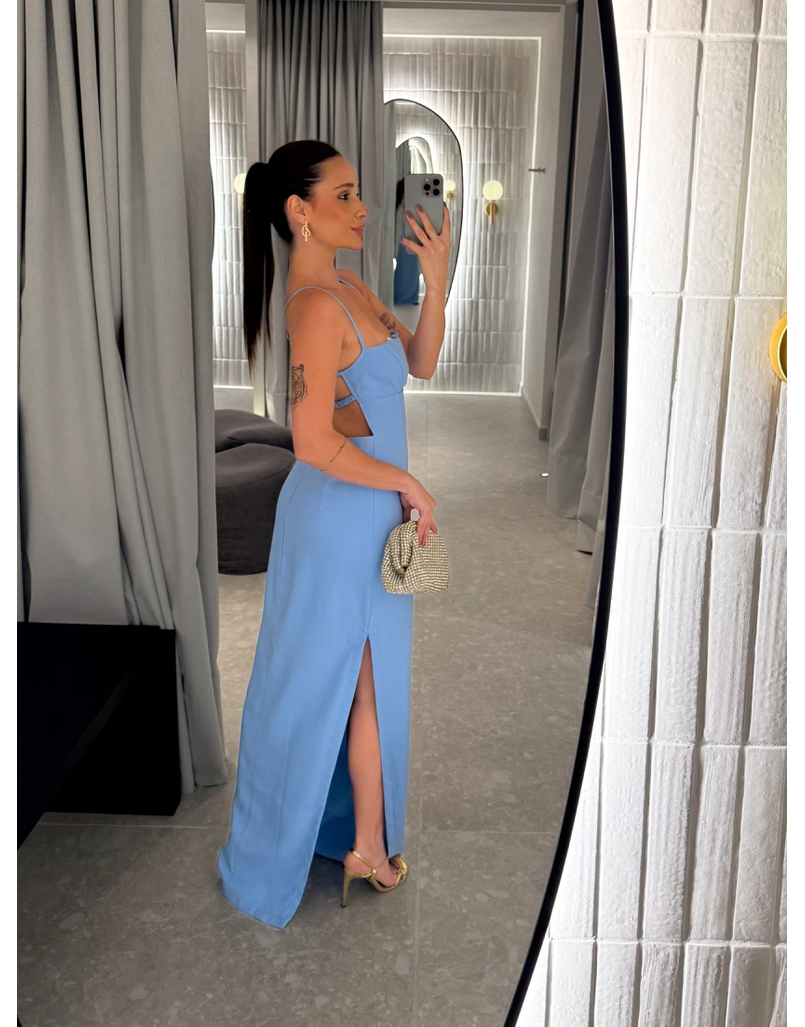 Vestido Longo Irlanda Azul