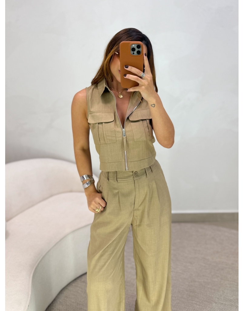 Conjunto Calça Samara Marrom