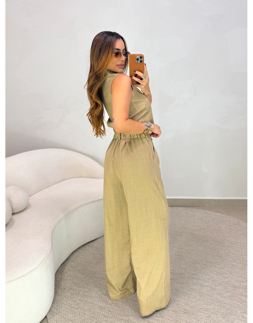 Conjunto Calça Samara Marrom