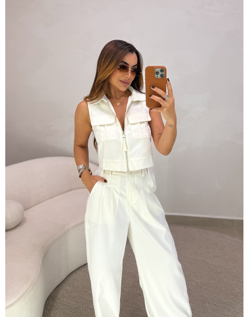 Conjunto Calça Samara Marfim