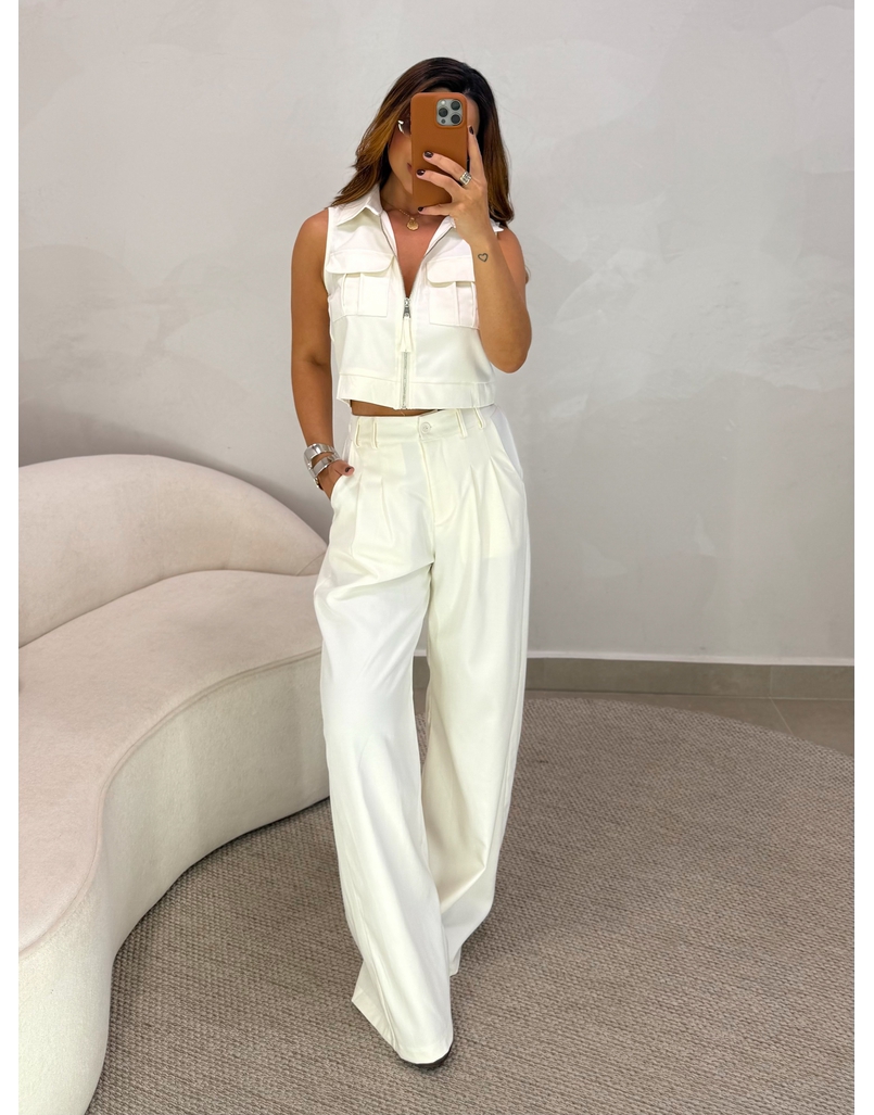 Conjunto Calça Samara Marfim