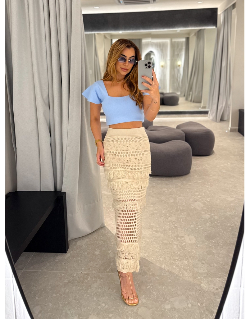 Blusa Tricot Babi Azul