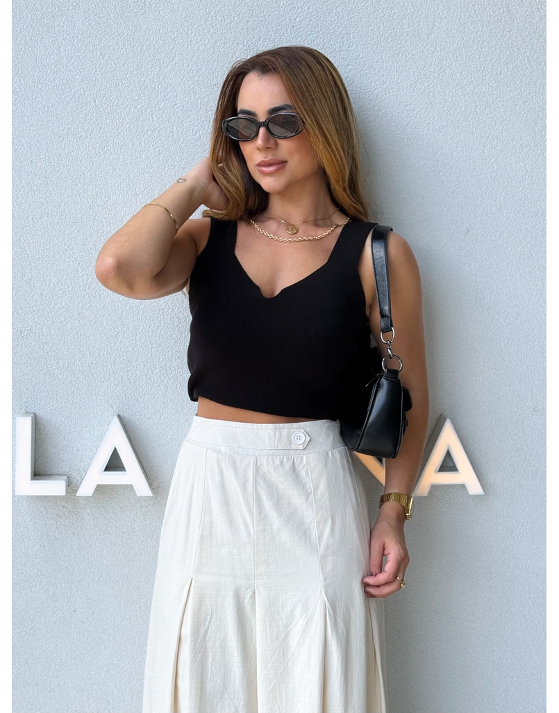 Blusa Tricot Marcia Preta