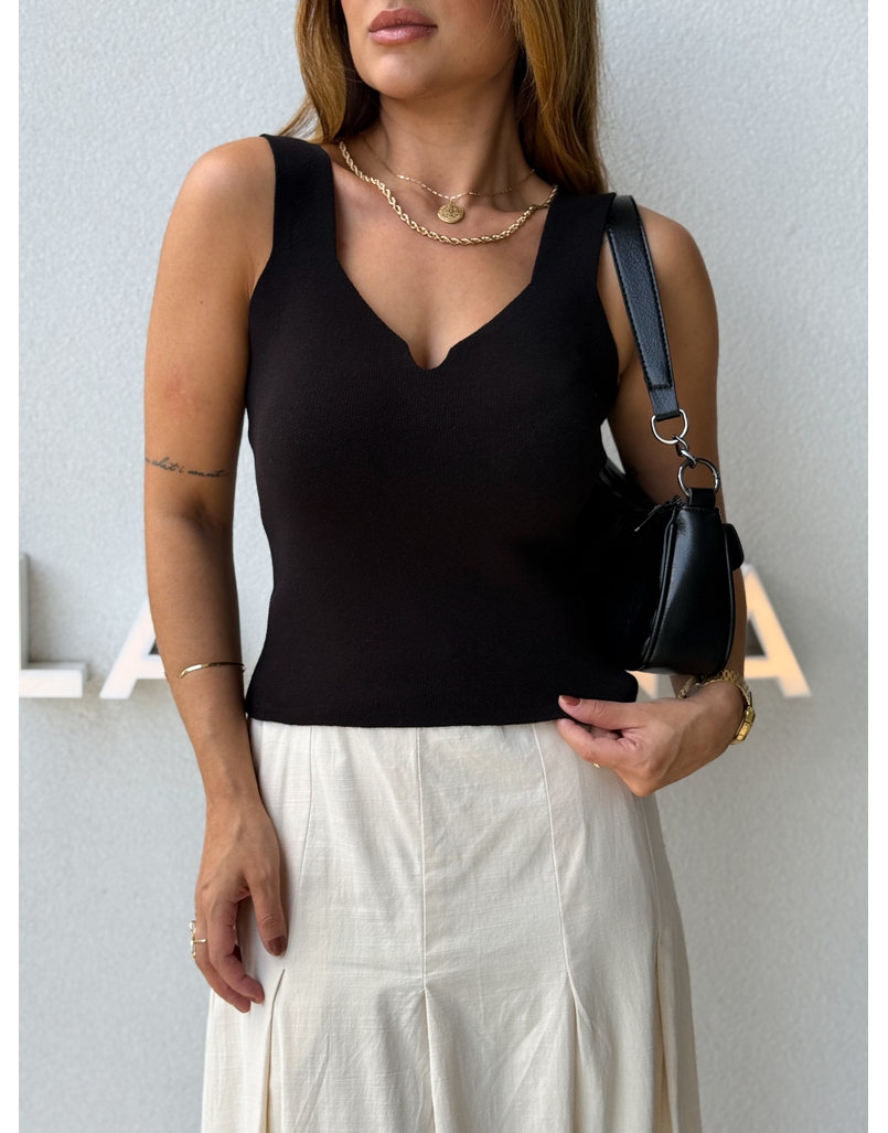 Blusa Tricot Marcia Preta