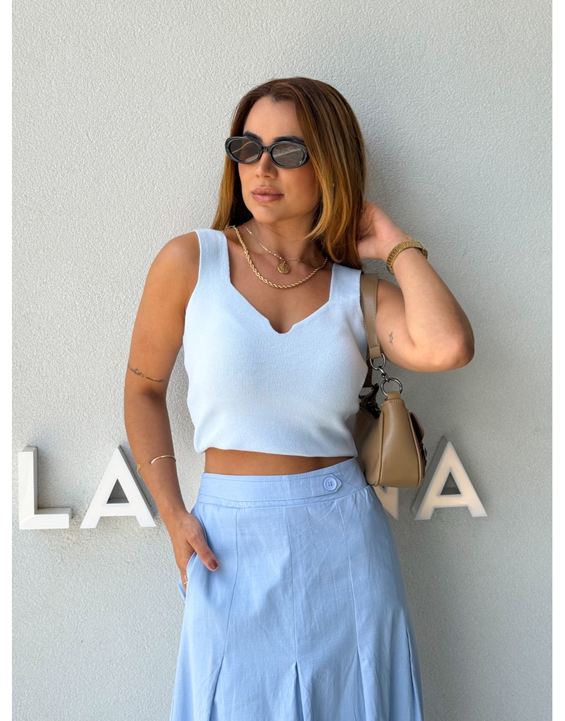 Blusa Tricot Marcia Azul