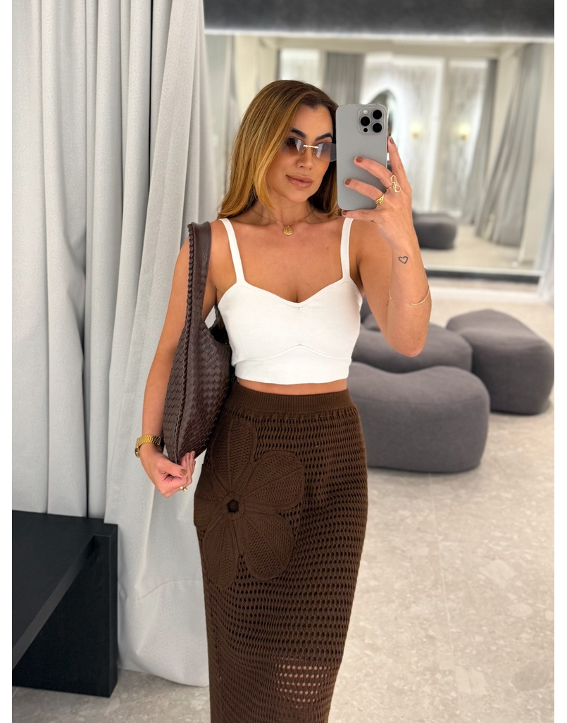 Cropped Tricot Alça Kenia Off