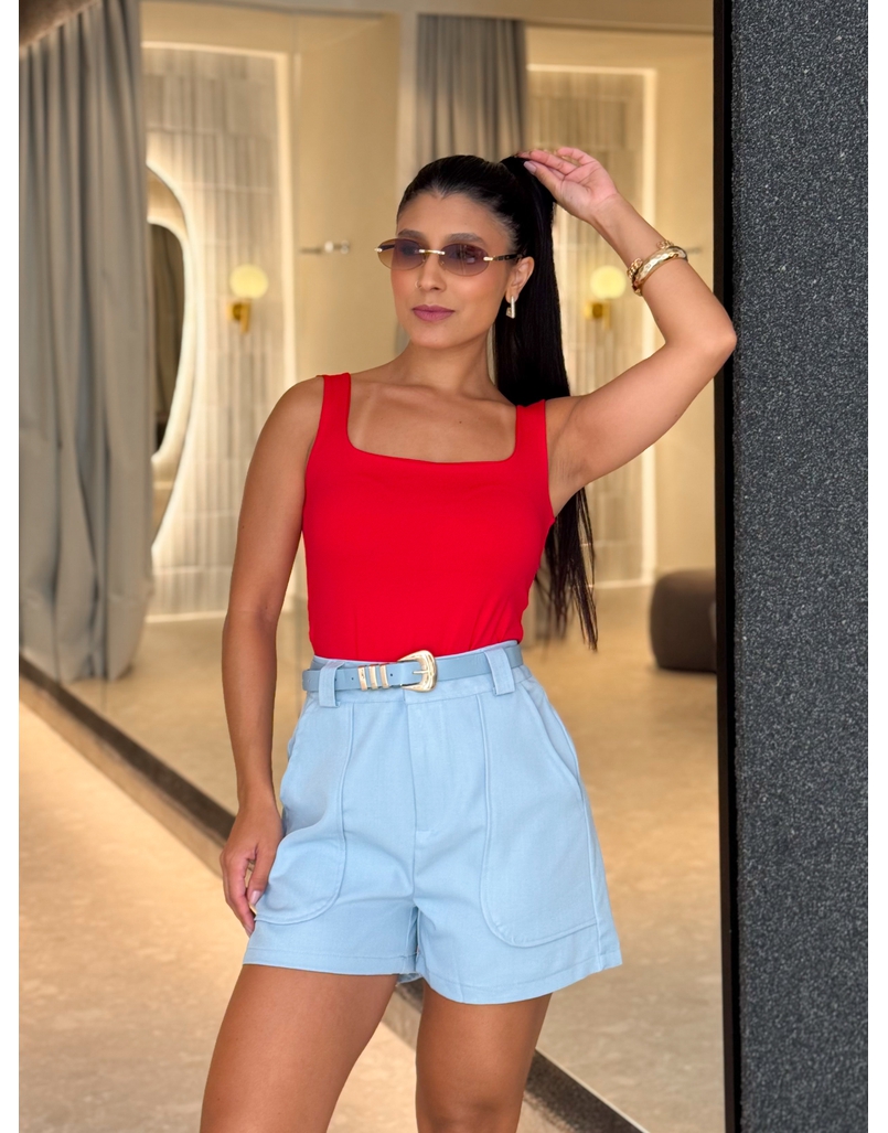 Short Cinto Malu Azul