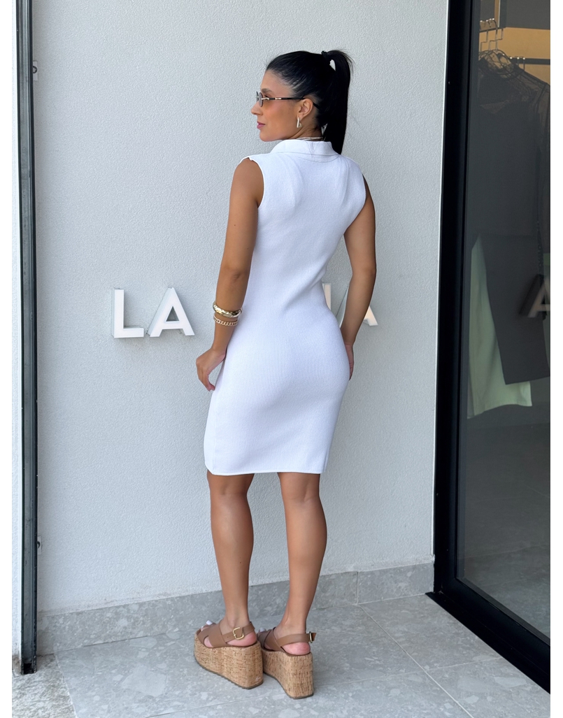 Vestido Gola Polo Chloe Off