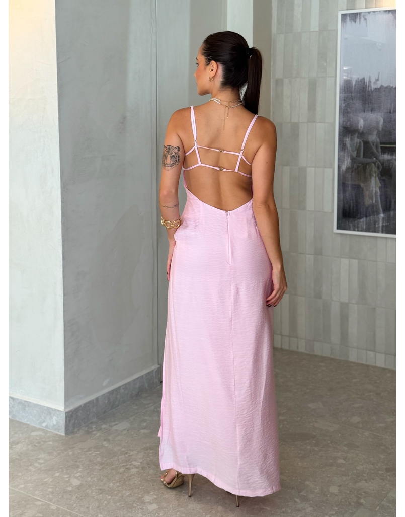 Vestido Meia Taça Jade Rosa