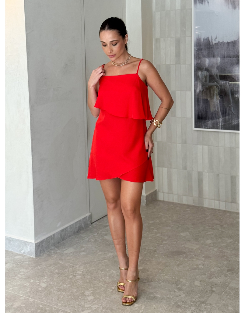 Vestido Alcinha Jordânia Vermelho
