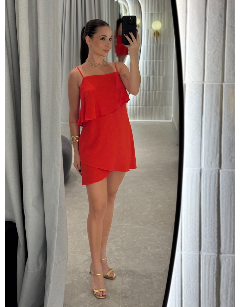 Vestido Alcinha Jordânia Vermelho