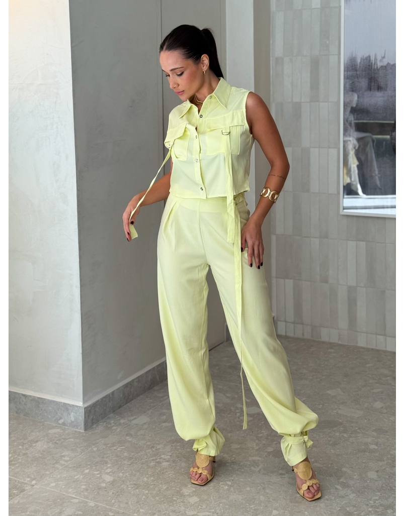 Conjunto Cargo Vanessa Amarelo