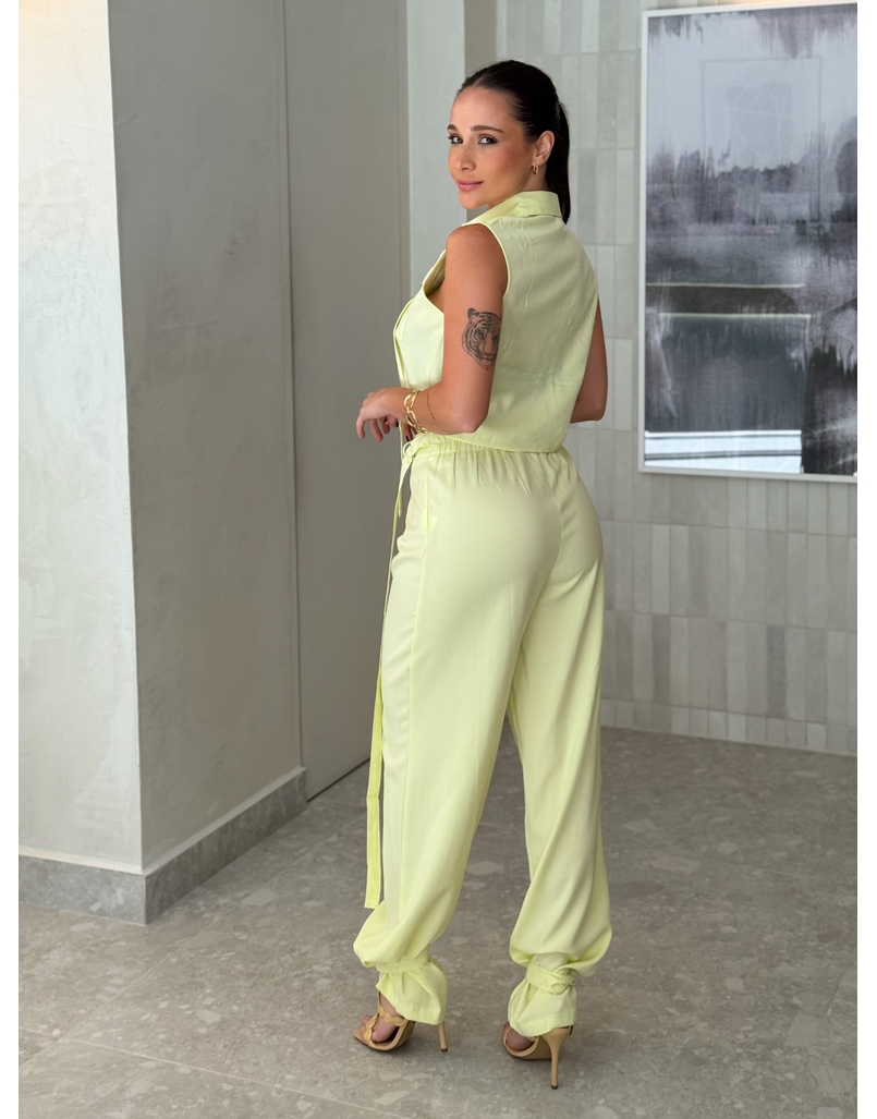 Conjunto Cargo Vanessa Amarelo